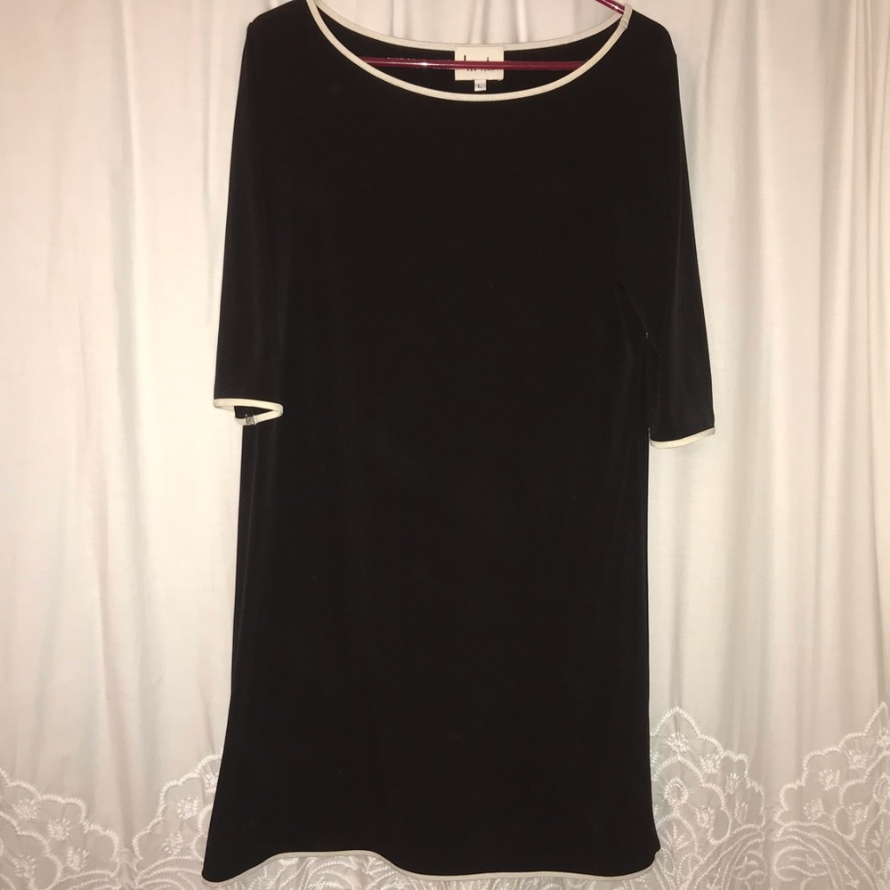 LIKE NEW! Leota New York Black Shift Dress Large